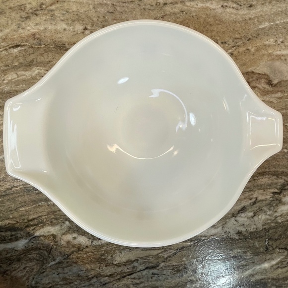 Pyrex Town and Country Brown Hex on Opal Cinderella Nesting Bowl 4 Qt #444 - Picture 8 of 13